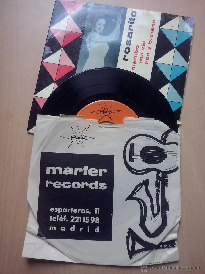 Discos de vinilo: rosarito - el toro y la luna - ep marfer 1965 - Foto 3