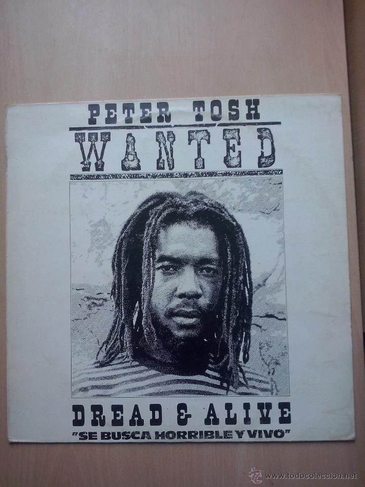 Discos de vinilo: peter tosh - wanted dread & alive - edicion espa&ntilde;ola 1981 - Foto 1