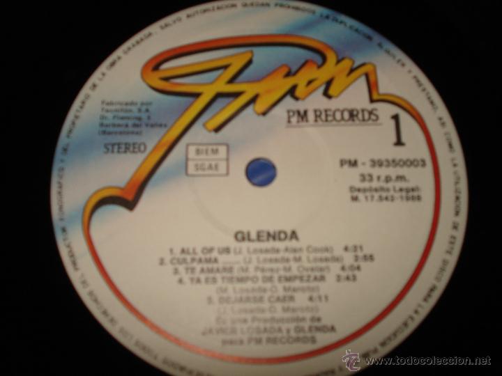 Discos de vinilo: GLENDA - HALLEY - Foto 3