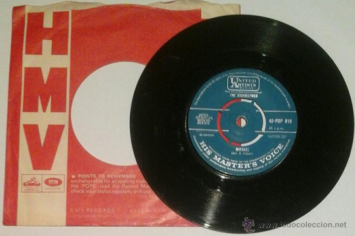 Discos de vinilo: THE HIGHWAYMEN -SG- SANTIANO + MICHAEL - Foto 1