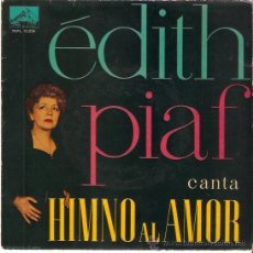 Discos de vinilo: EP EDITH PIAF CANT HIMNO AL AMOR EDITADO EN ESPAÑA POR GRAMOFONO ODEON. Lote 47207318