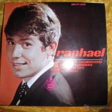 Discos de vinilo: RAPHAEL. LOS JOVENES ENAMORADOS + 3. EP. HISPAVOX 1965. IMPECABLE. Lote 47209507