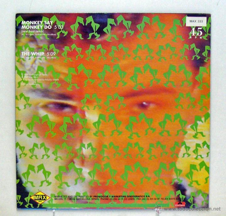 Discos de vinilo: WestBam - Monkey Say Monkey Do (Maxi Single Vinilo) - Foto 2