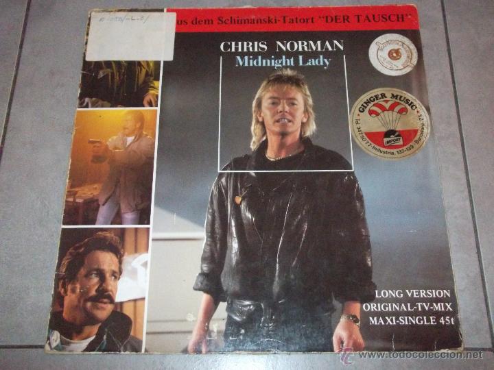 Discos de vinilo: CHRIS NORMAN - MIDNIGHT LADY - MAXI - Foto 1