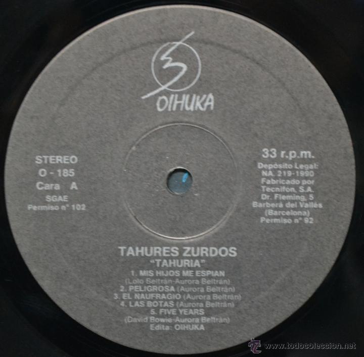 Discos de vinilo: Lote de 2 Vinilos - TAH&Uacute;RES ZURDOS - Foto 14