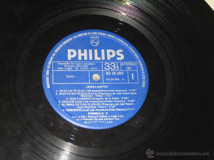 Discos de vinilo: FORMULA V - ADELANTE - Foto 4