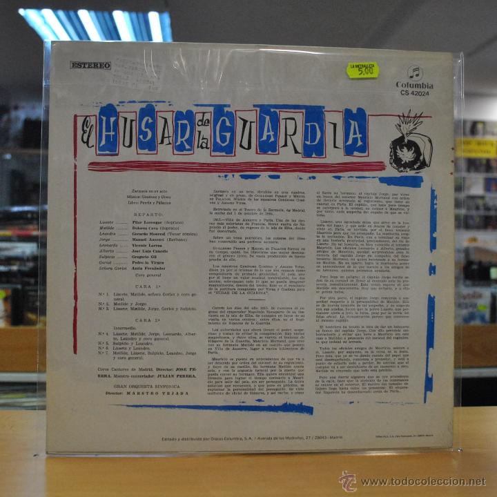 Discos de vinilo: VARIOS - EL HUSAR DE LA GUARDIA - LP - Foto 2