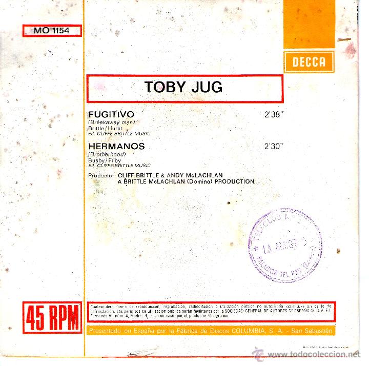 Discos de vinilo: TOBY JUG - FUGITIVO - Foto 2