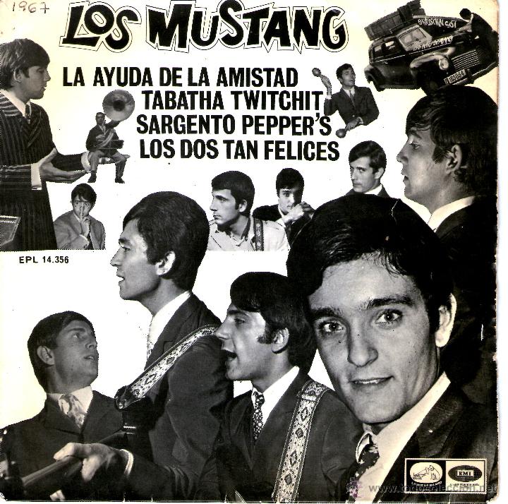 Discos de vinilo: LOS MUSTANG - LA AYUDA DE LA AMISTAD - Foto 1