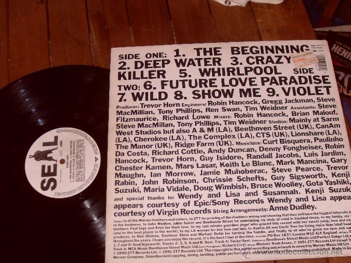 Discos de vinilo: SEAL LP Future Love + Crazy Made in Germany 1990 - Foto 2