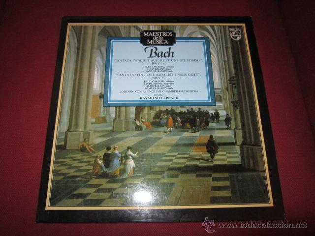 Discos de vinilo: BACH. MAESTROS DE LA MUSICA. CANTATAS. - Foto 1