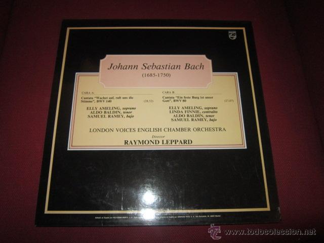 Discos de vinilo: BACH. MAESTROS DE LA MUSICA. CANTATAS. - Foto 2