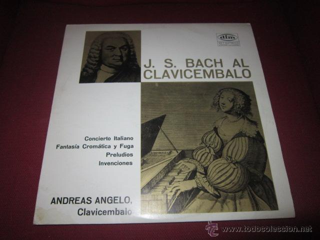 Discos de vinilo: BACH AL CLAVICEMBALO. ANDREAS ANGELO. - Foto 1