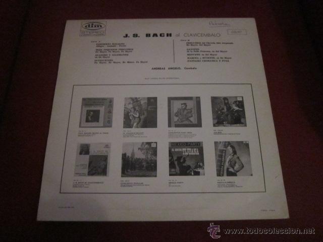 Discos de vinilo: BACH AL CLAVICEMBALO. ANDREAS ANGELO. - Foto 2