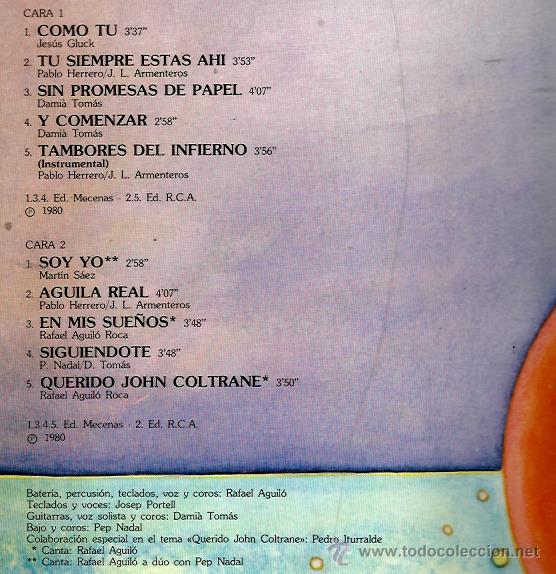 Discos de vinilo: LP FALCONS : COMO TU - Foto 2