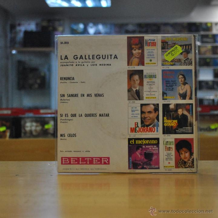Discos de vinilo: LA GALLEGUITA - RENUNCIA - + 3 - EP - Foto 2
