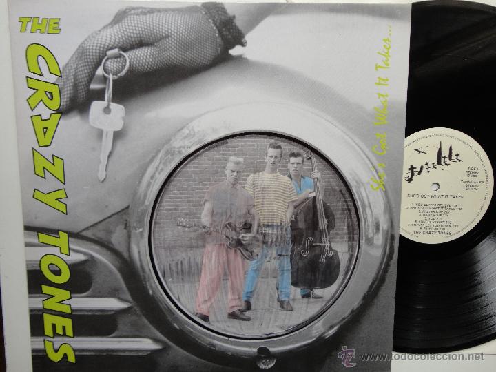 Discos de vinilo: THE CRAZY TONES- SHE´S GOT WHAT IT TAKES - GERMAN LP 1989 - NEO/ ROCKABILLY-PSYCHOBILLY- IMPECABLE. - Foto 1 - 47335147