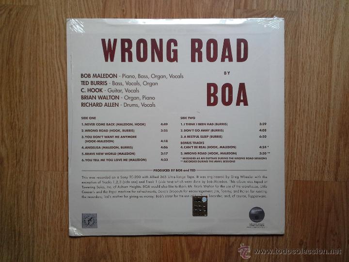 Discos de vinilo: BOA - WRONG ROAD - REED. &Uacute;NICO LP 1971 - PRECINTADO - Foto 2