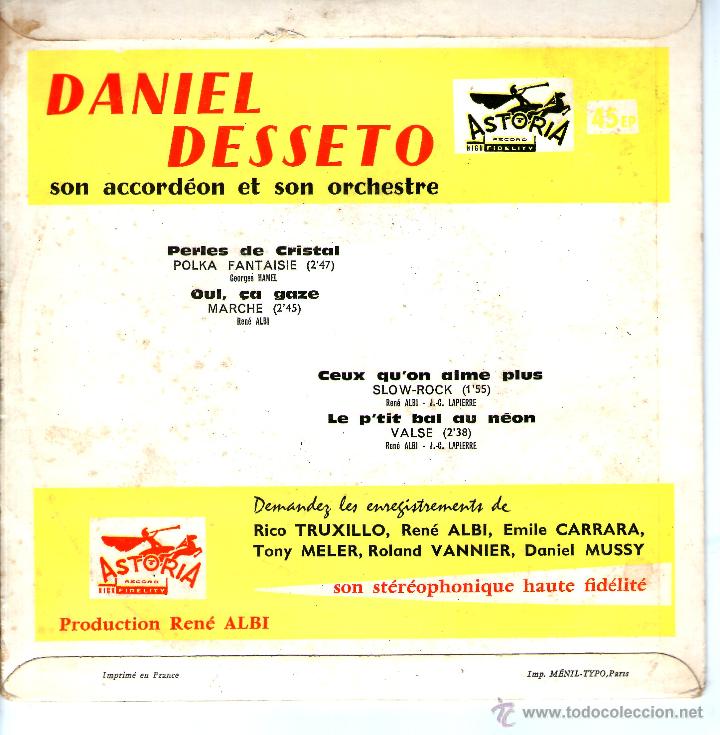 Discos de vinilo: DANIEL DESSETO PERLES DE CRISTAL - Foto 2