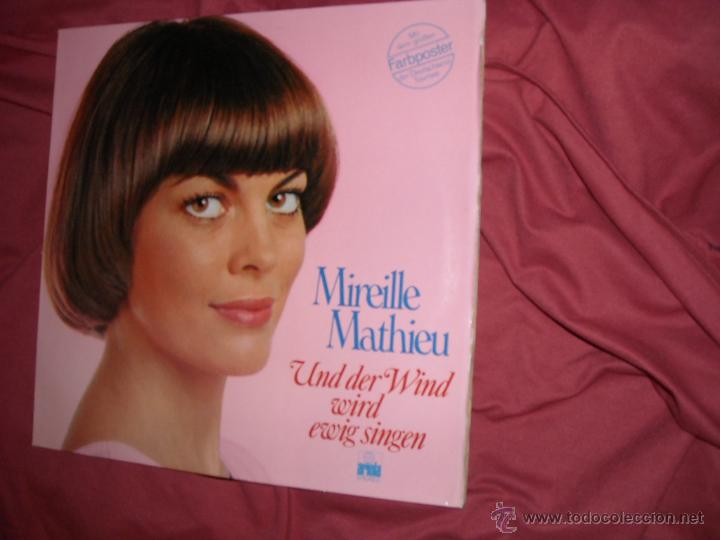 Discos de vinilo: MIREILLE MATHIEU LP WIND DER WIND WIRD EWIG SINGEN 8827711 ARIOLA GER - Foto 1