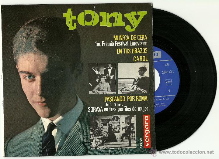 Discos de vinilo: TONY. Mu&ntilde;eca de cera............ (vinilo e.p. 1965) - Foto 1