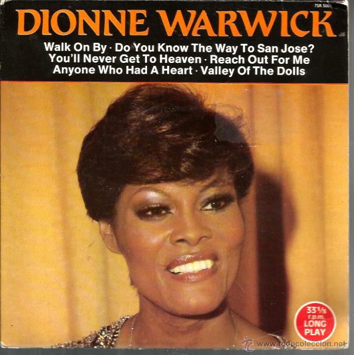 Discos de vinilo: EP DIONNE WARWICK : WALK ON BY + 5 - Foto 1
