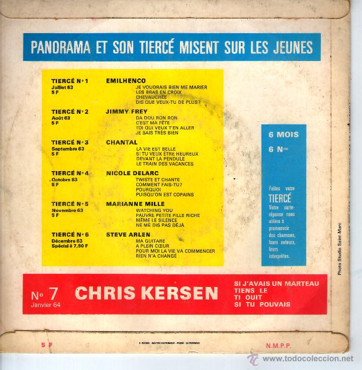 Discos de vinilo: CHRIS KERSEN  SI JAVAIS UN MARTEAU + 3 - Foto 2