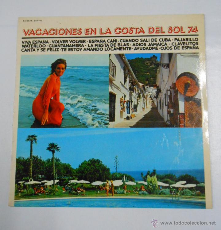 Vinyl-Schallplatten: VACACIONES EN LA COSTA DEL SOL 74. VIVA ESPA&Ntilde;A CA&Ntilde;I. VOLVER CUANDO SALI DE CUBA GUANTANAMERA. TDKDA3