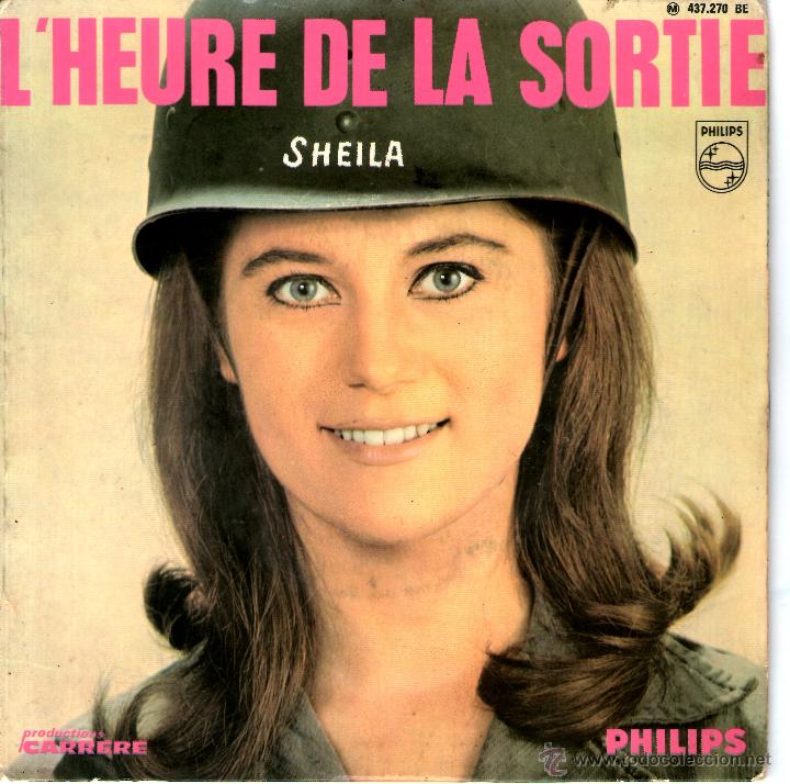 Discos de vinilo: SHEILA - LHEURE DE LA SORTIE - Foto 1