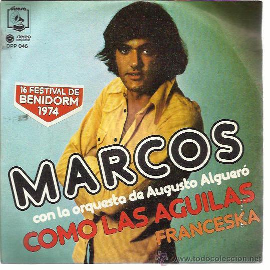 Disques de vinyle: MARCO Sg DIRESA 1974 como las aguilas/ franceska GUIJARRO ALGUERO