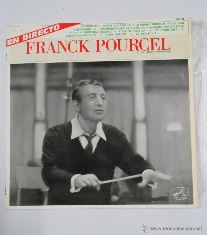 Discos de vinilo: FRANCK POURCEL Y SU GRAN ORQUESTA EN DIRECTO. TDKDA2 - Foto 1