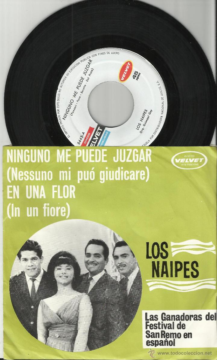 Disques de vinyle: los naipes single ninguno me puede juzgar/en una flor.venezuela