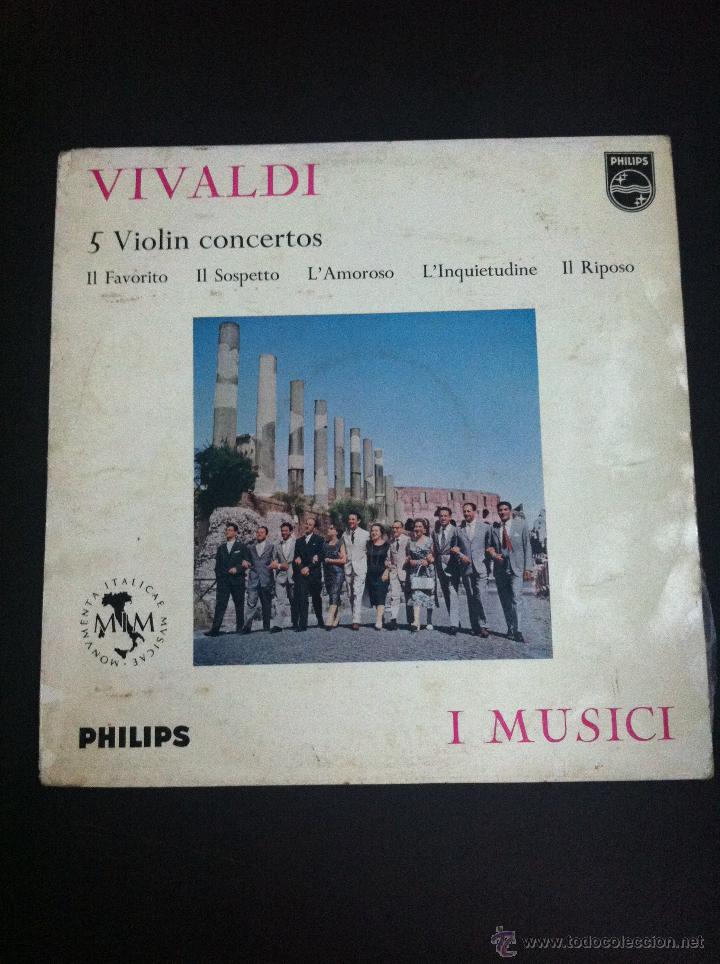 Discos de vinilo: LP (VIVALDI) 5 VIOLIN CONCERTOS - Foto 1