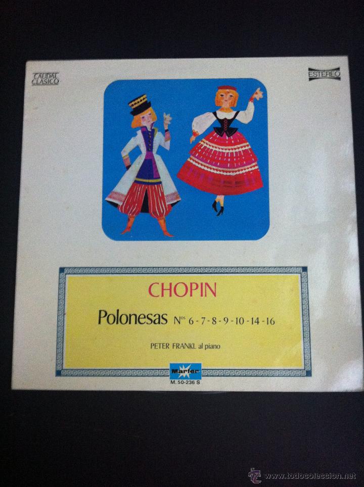 Discos de vinilo: LP (CHOPIN) POLONESAS.  PIANO: PETER FRANKL - Foto 1