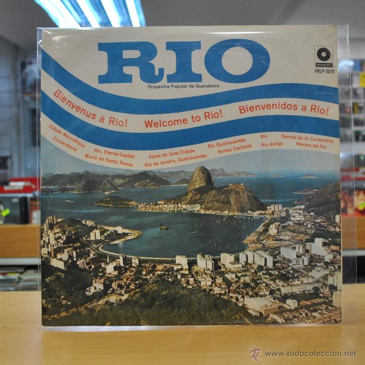 Dischi in vinile: RIO - ORQUESTA POPULAR DA GUANABARA - BIENVENUS A RIO ! WELCOME TO RIO ! BIENVENIDOS A RIO ! - LP