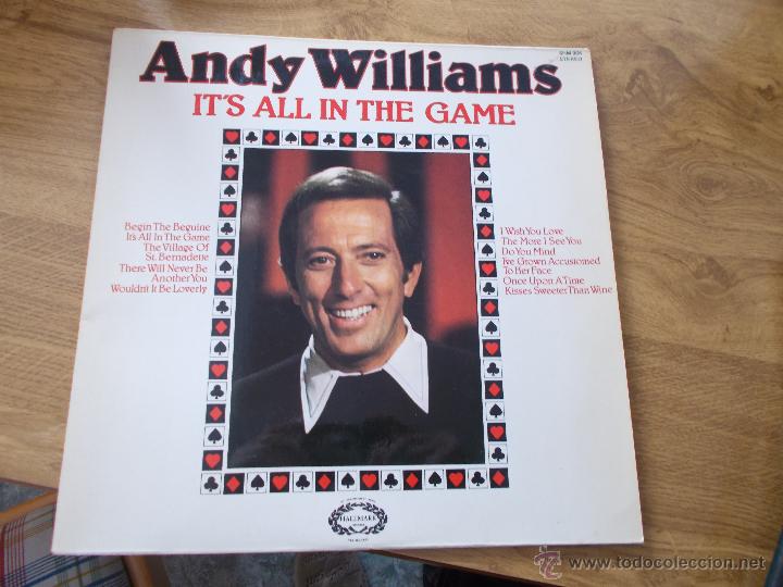 Discos de vinilo: ANDY WILLIAMS IT&acute;S ALL IN THE GAME - Foto 1