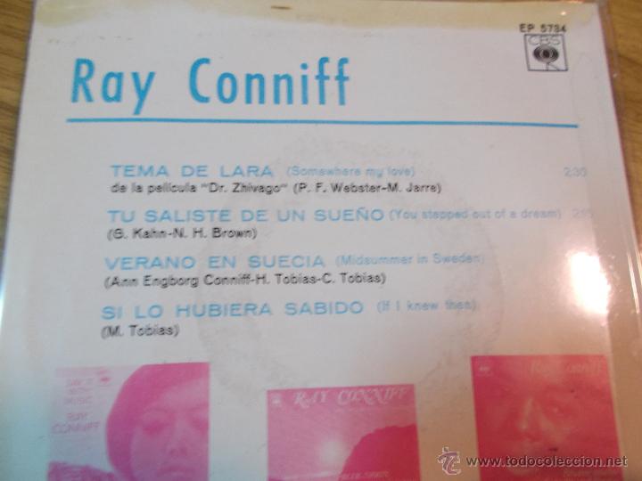 Discos de vinilo: RAY CONNIFF SOMEWHERE MY LOVE - Foto 2