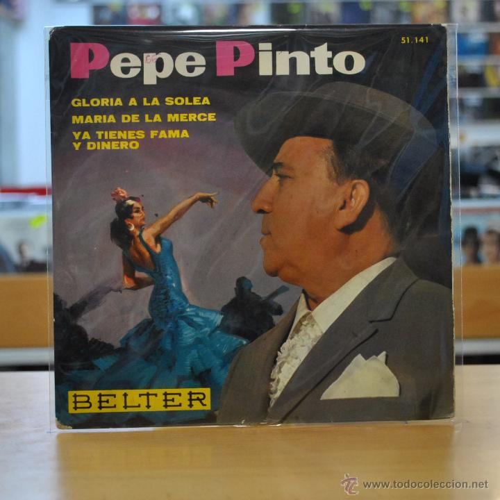 Discos de vinilo: PEPE PINTO - GLORIA A LA SOLEA - + 3 - EP - Foto 1