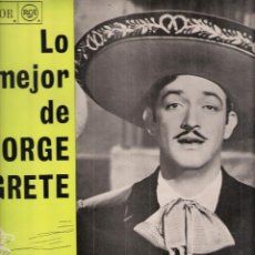 Discos de vinilo: LO MEJOR DE JORGE NEGRETE. RCA VICTOR. LP. 1968.. Lote 47533074