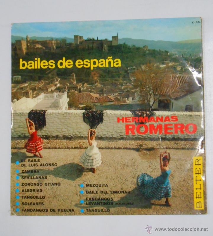 Discos de vinilo: HERMANAS ROMERO. BAILES DE ESPA&Ntilde;A. TDKDA2 - Foto 1