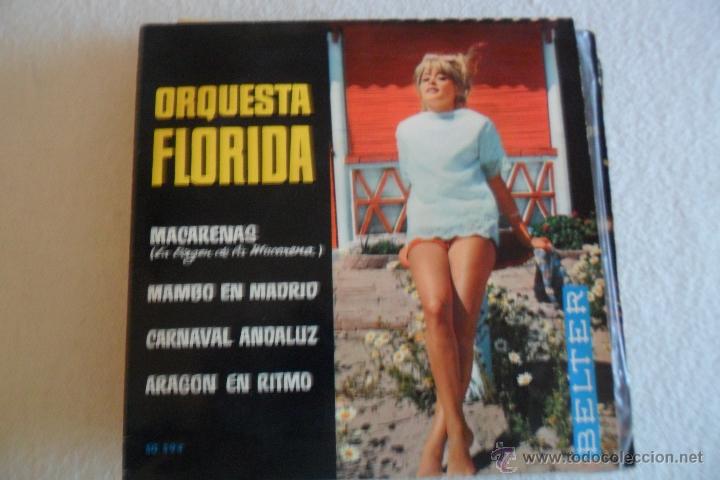 Discos de vinilo: ORQUESTA FLORIDA - MACARENAS + 3 EP 1962 - Foto 1