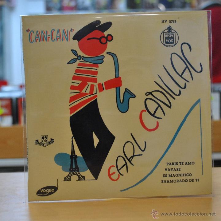 Discos de vinilo: EARL CADILLAC - PARIS TE AMO + 3 - EP - Foto 1