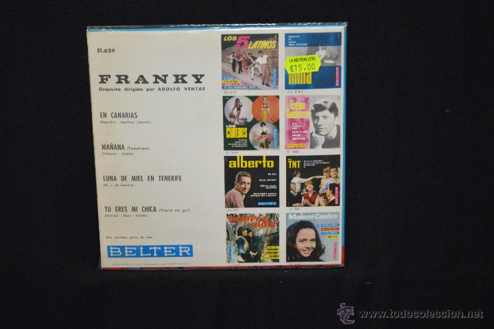 Discos de vinilo: FRANKY - EN CANARIAS +3 - EP - Foto 2