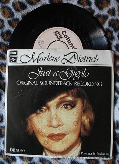 Discos de vinilo: MARLENE DIETRICH - Just A Gigolo - Single 1978 - Foto 1