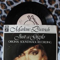Discos de vinilo: MARLENE DIETRICH - JUST A GIGOLO - SINGLE 1978
