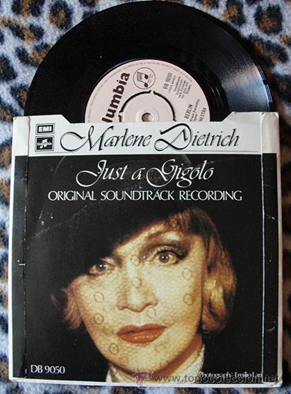 Discos de vinilo: MARLENE DIETRICH - Just A Gigolo - Single 1978 - Foto 2