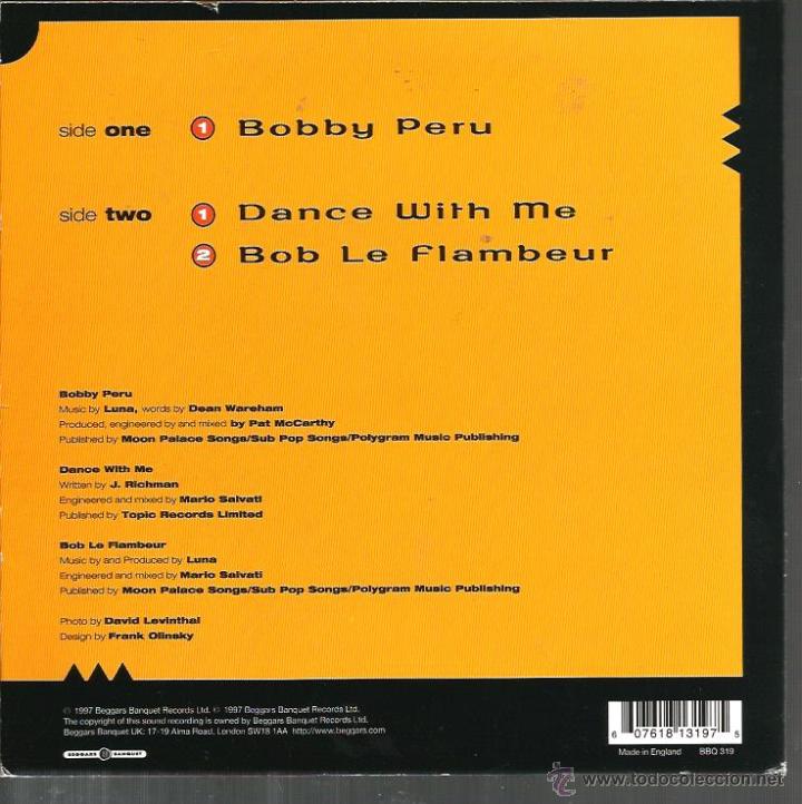 Discos de vinilo: EP LUNA : BOBBY PERU + 2 - Foto 2