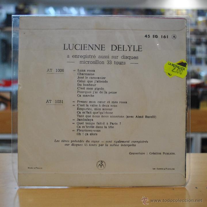Discos de vinilo: LUCIENNE DELYLE - CEST MAGNIFIQUE + 3 - EP - Foto 2