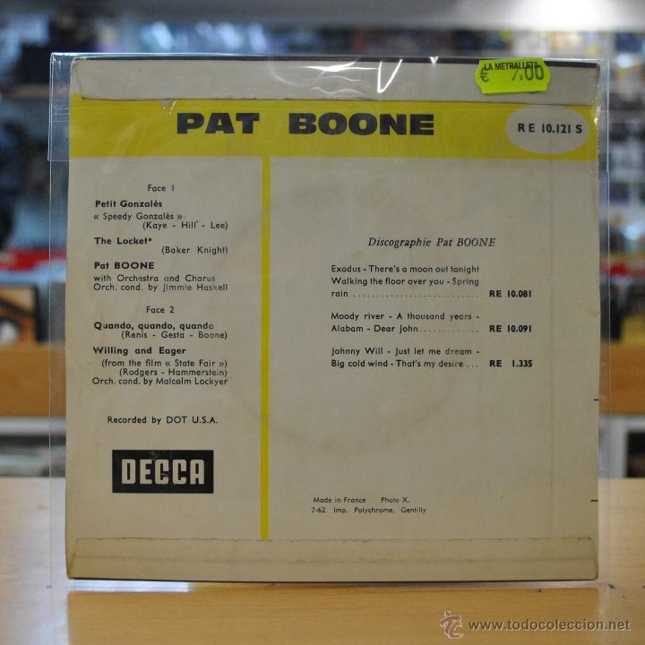 Discos de vinilo: PAT BONE - PETIT GONZALES - + 3 - EP - Foto 2