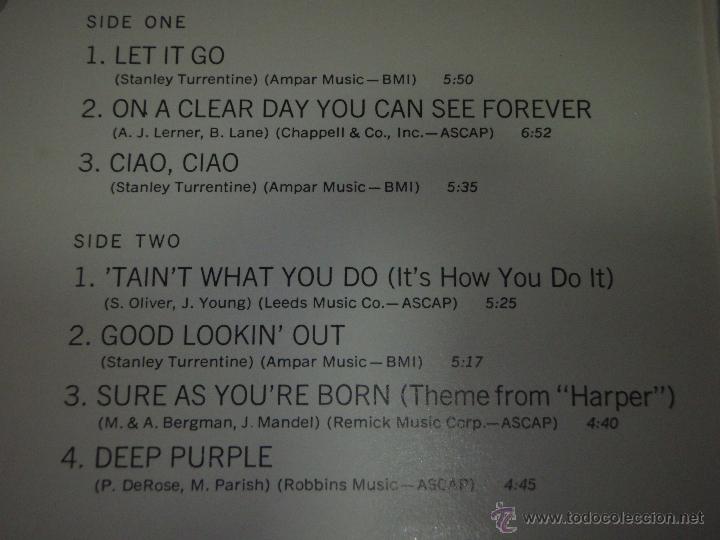 Discos de vinilo: STANLEY TURRENTINE ( LET IT GO ) 1978 - SPAIN LP33 ABC IMPULSE - Foto 4
